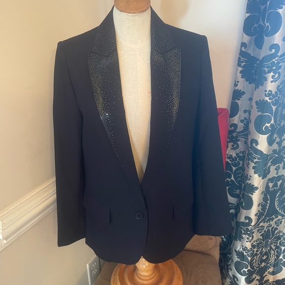 Zadig & Voltaire Jackets & Blazers - ZADIG & VOLTAIRE Lapel Rhinestone Embellished  Jacket NWOT